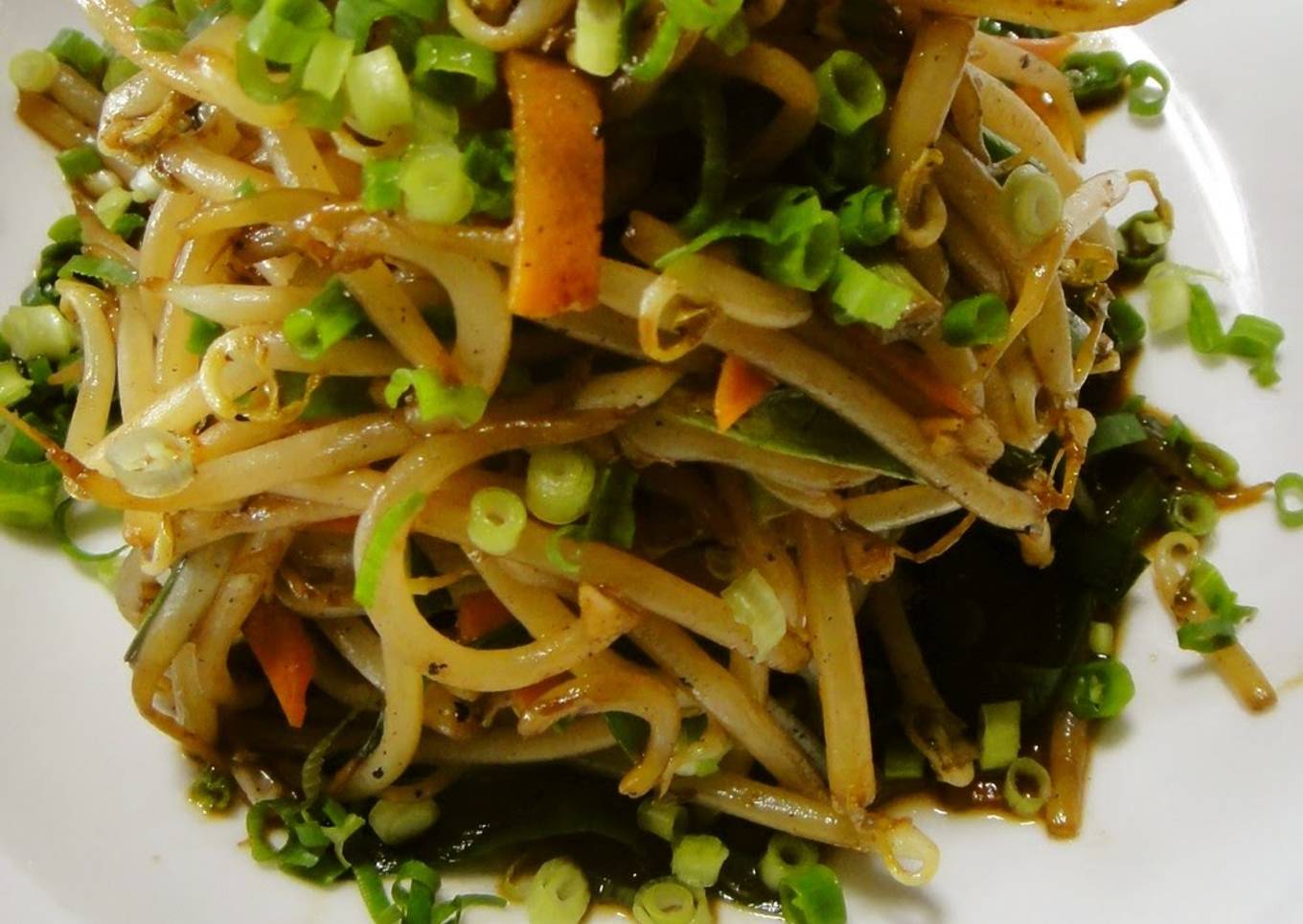 Tofu Hamburgers Topped with Butter Soy Sauce and Vegetables