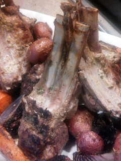 A picture of Rosemary, Garlic, & Mustard Rack of Lamb.