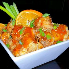 A picture of Mike's Crispy Orange Chicken.