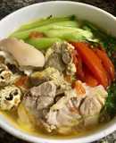 Bún sườn mọc chua !