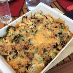 A picture of Cauliflower And Broccoli Cheese Bake.