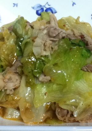 A picture of 10 Minute Spicy Pork & Lettuce Stir-Fry.