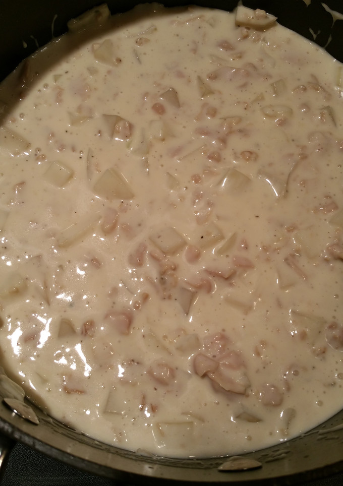 A picture of Tammy's Clam Chowder.