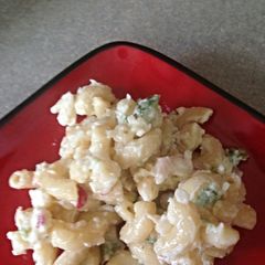A picture of Macaroni salad.