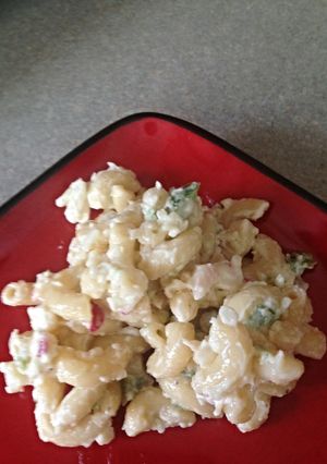 A picture of Macaroni salad.