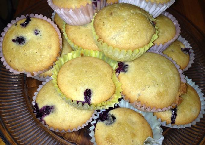 Gluten Free Banana & Blueberry Muffins