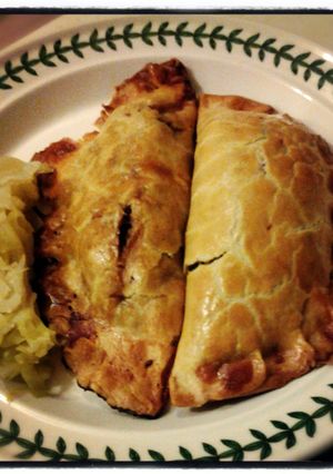 A picture of Cornish pasties.