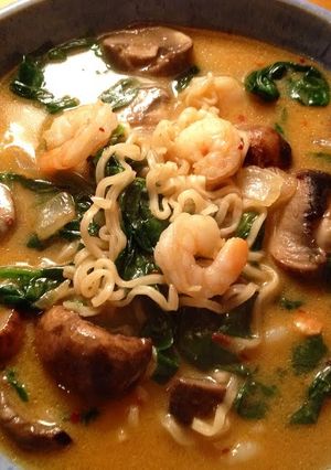 A picture of Spicy Coconut Shrimp Soup.