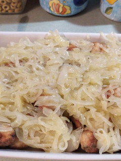 Foto di Polpette di pescespada con cipolle in agrodolce