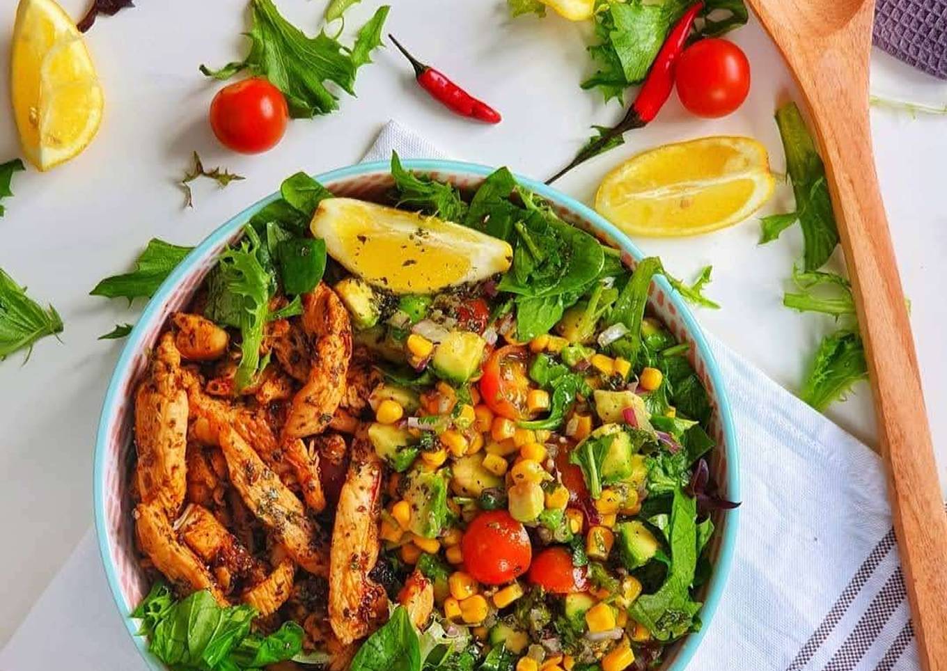 Mexican Chicken and Avocado Salad