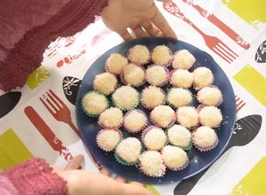صورة لوصفة حلويات العيد |حلوى الكوك سهلة واقتصادية Gateaux à La Noix De Coco