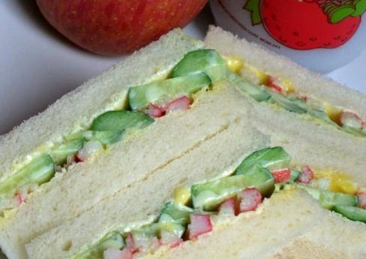 Easiest Way to Make Ultimate Crab Stick and Cucumber Sandwiches