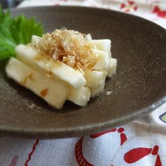 Nagaimo Pickled with Wasabi and Shio-Koji A picture of Nagaimo Pickled with Wasabi and Shio-Koji.