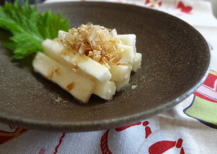 How to Make Super Quick Homemade Nagaimo Pickled with Wasabi and Shio-Koji