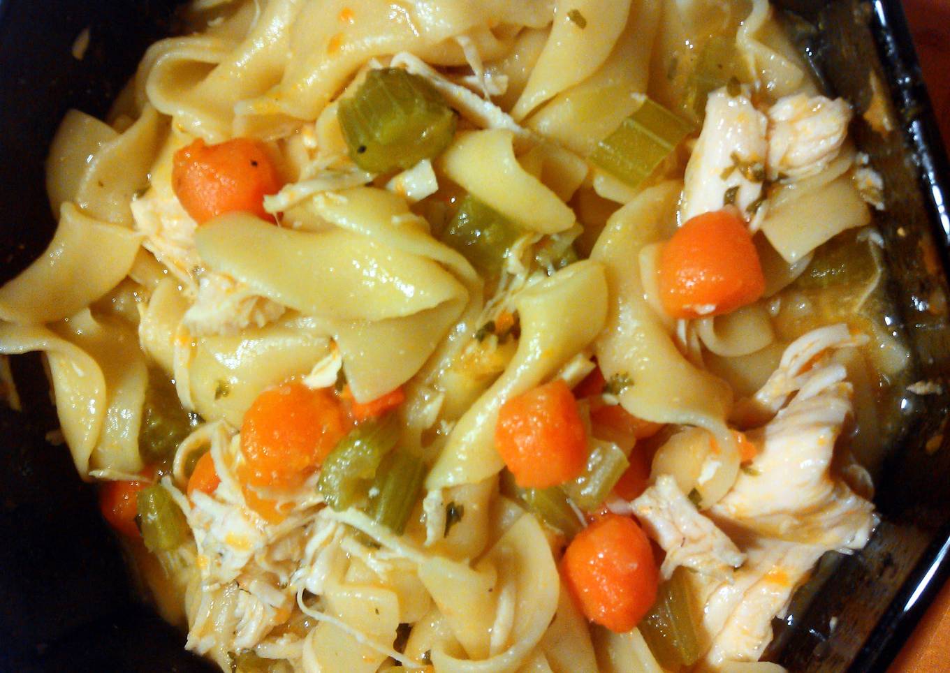 Chicken and noodles