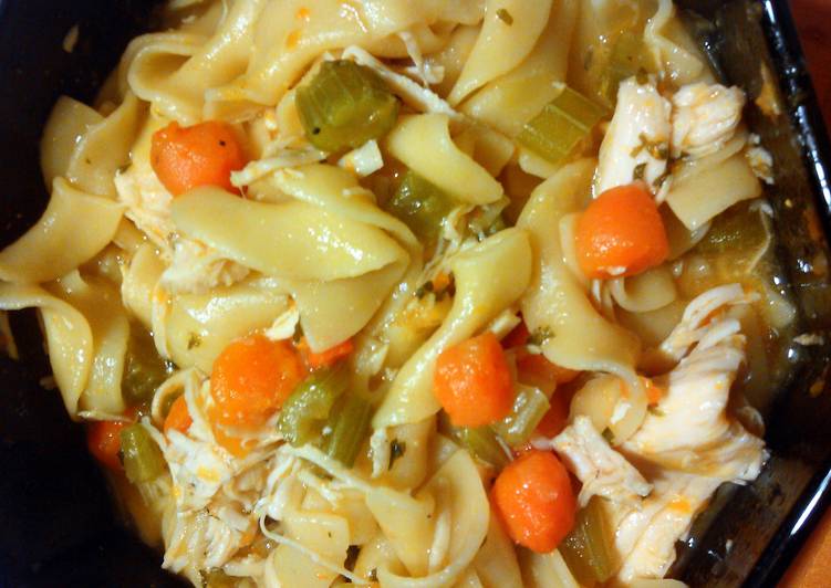 Steps to Make Any-night-of-the-week Chicken and noodles