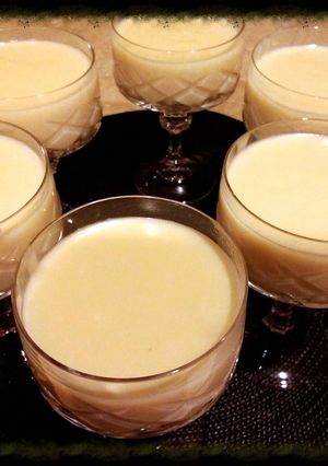 A picture of Homemade vanilla pudding.