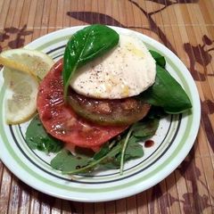 A picture of Heirloom Caprese Salad.