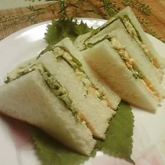 A picture of Easy! Refreshing Japanese-Style Sandwich: Shiso and Egg.
