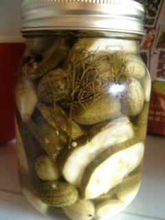 A picture of Garlic Dill Pickles.