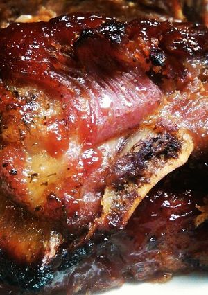 A picture of Garlic Dill Brined Ribs.