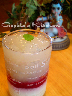 A picture of Rose, Lychee, and Raspberry Verrine.