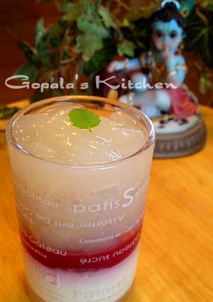 A picture of Rose, Lychee, and Raspberry Verrine.