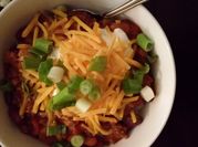 A picture of black beans ground beef