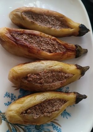 عکسی از دستور بادمجان شکم پر گیلان (دل دکونه)