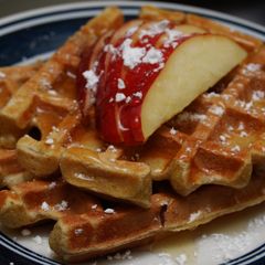 A picture of Apple Cinnamon Waffles.