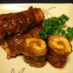 A picture of Cheap Meat Is Transformed! Meat-Wrapped Fried Aburaage.