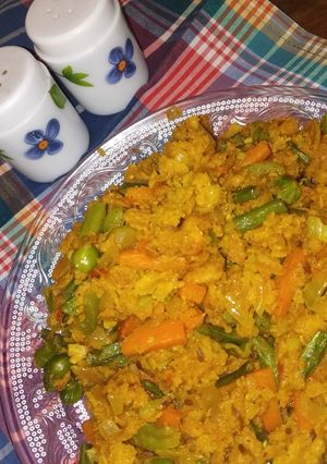 Cornflakes Vegetable Poha রেসিপির প্রধান ছবি
