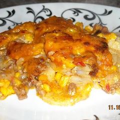 A picture of Cheesy Potato Beef Casserole.