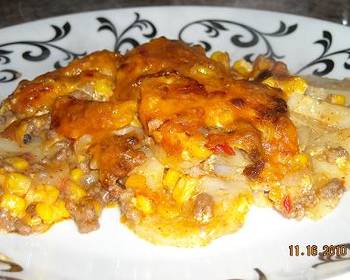 Ultimate, Prepare Cheesy Potato Beef Casserole Very Delicious