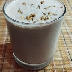 Choco walnut banana smoothie A picture of Choco walnut banana smoothie.