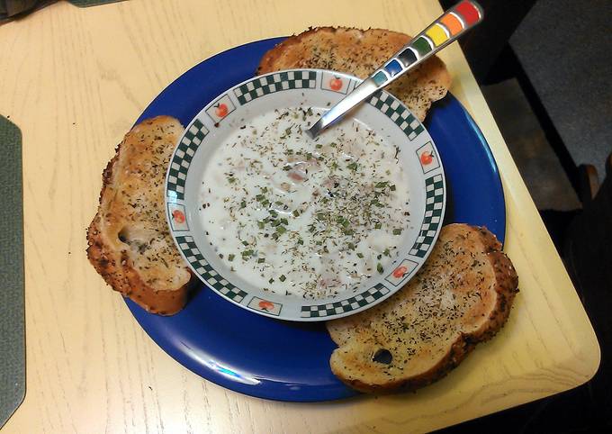 Steps to Prepare Award-winning Clam Chowder (Maine-Style)