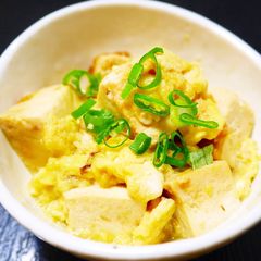 A picture of One More Dish: Sweet-Savory Simmered Firm Tofu and Eggs.