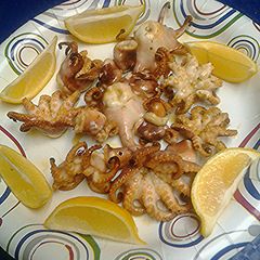 A picture of Grilled baby octopus.