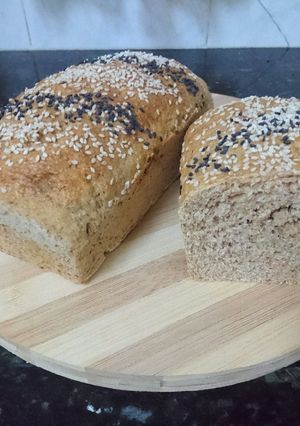 Una foto de Pan de salvado con aceite