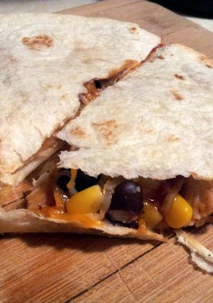 A picture of Shawna's Chicken Quesadillas.
