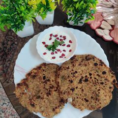 A picture of Pearl Millet Paratha (Gluten-Free & High Fiber Breakfast).