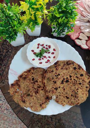 A picture of Pearl Millet Paratha (Gluten-Free & High Fiber Breakfast).