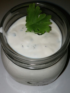 A picture of Creamy Lime N Cilantro Dressing.