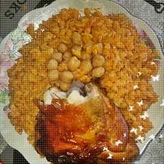 شخشوخة الظفر بالدجاج 😋❤-レシピのメイン写真