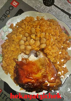 صورة لوصفة شخشوخة الظفر بالدجاج 😋❤