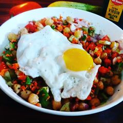 Healthy Lunch Bowl with poached egg A picture of Healthy Lunch Bowl with poached egg.