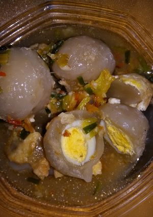 Foto resep Cilok telur puyuh kuah pedes