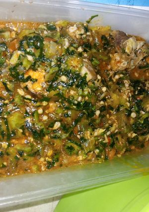 A picture of Fresh okro soup.