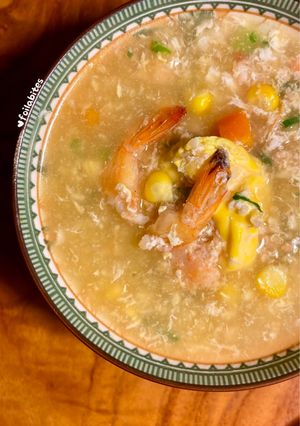 Foto resep Shrimp Egg Drop Soup