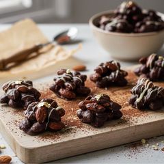 A picture of Almond Rocks Chocolate in 15 mins.